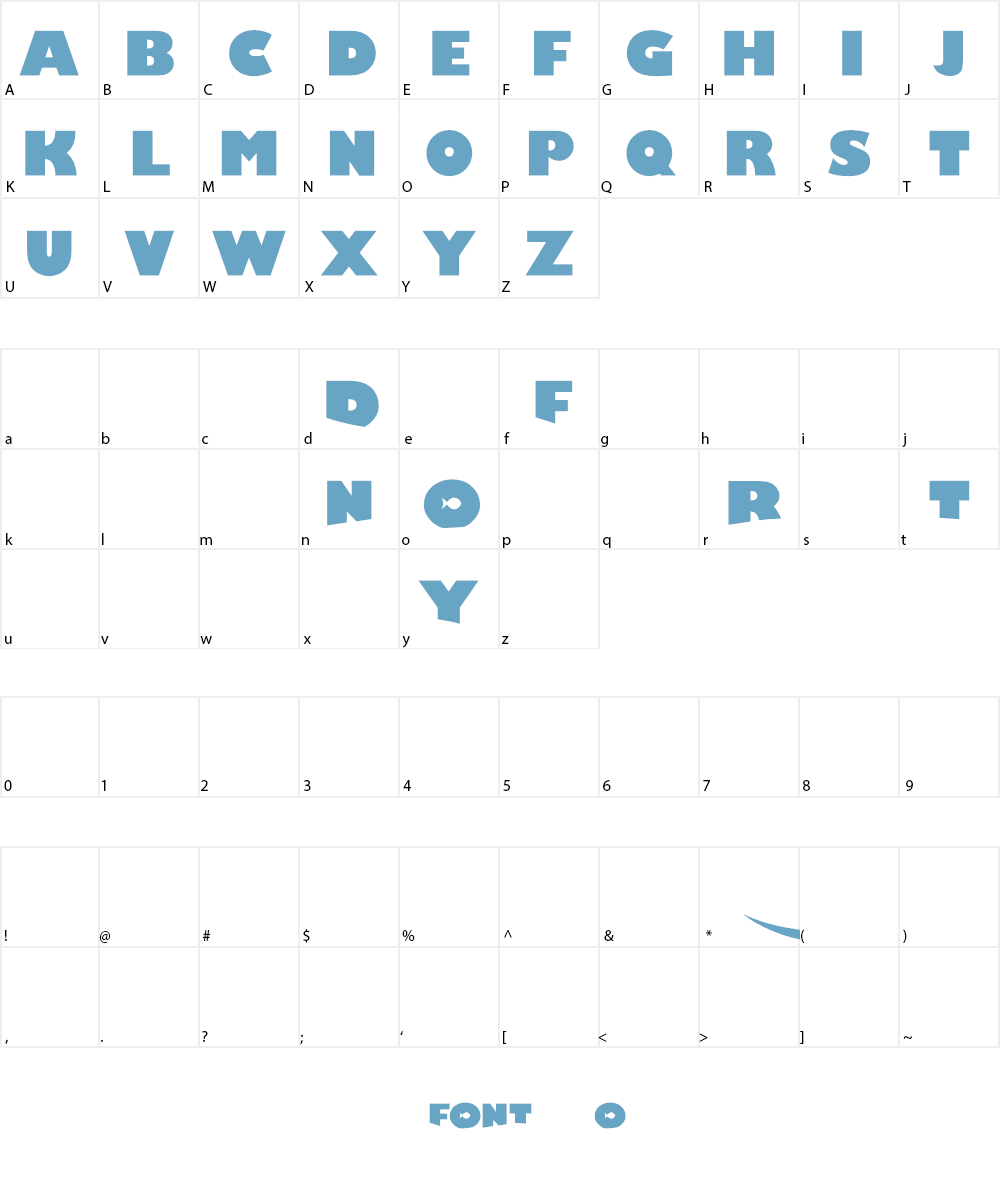 Finding Nemo Font Character